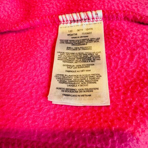 Columbia Girls Bubblegum Pink Ice Benton Springs Full Zip Fleece Jacket Size 5 - Picture 11 of 14